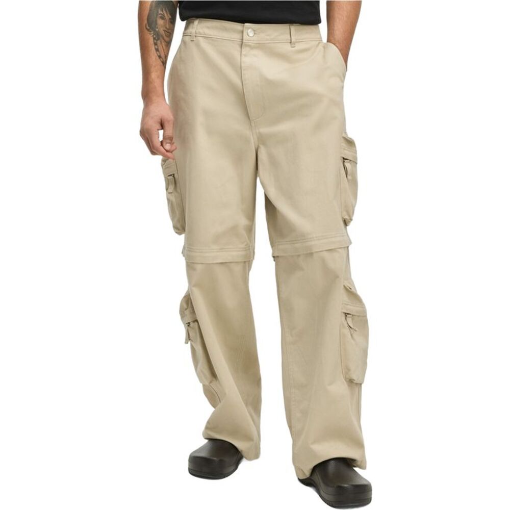 Mode Of One Mens Relaxed-Fit Twill Straight Leg Relaxed Convertible Cargo Cas...